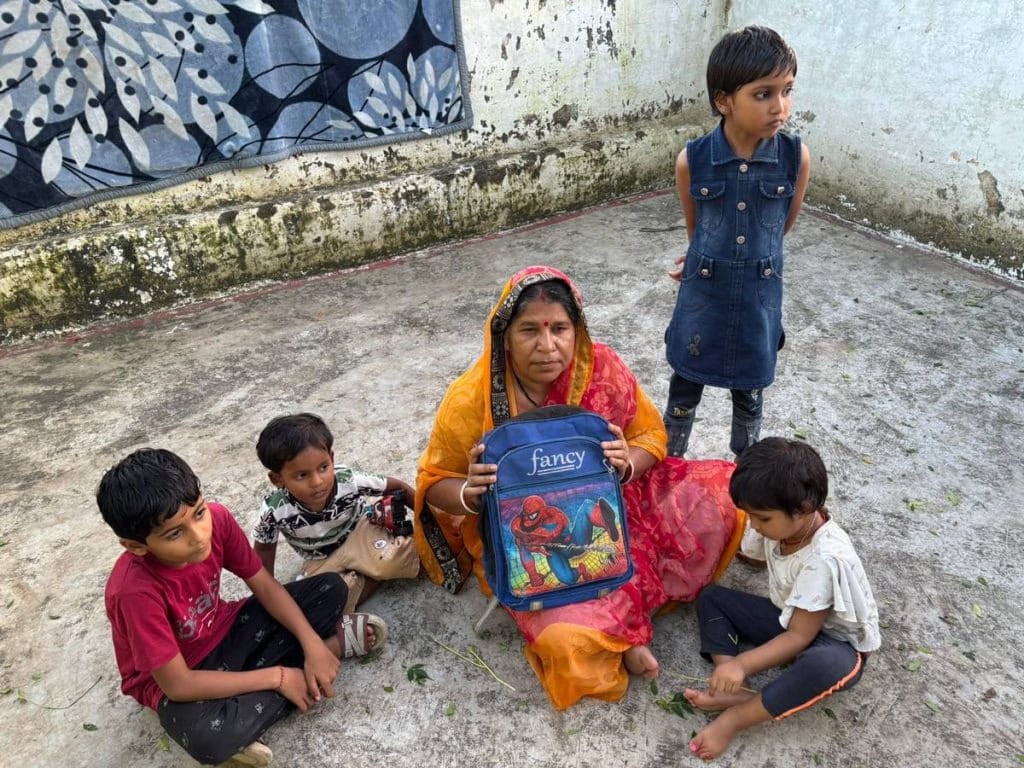 Coldrif syrup deaths: Rishika’s family holds her new bagpack for school, which she never got to use. Rishika died on 16 September due to consumption of Coldrif after undergoing 16 rounds of dialysis | Samridhi Tewari | ThePrint