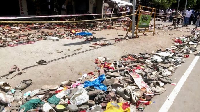A file photo of the site of a stampede in Karur during a public event of Tamilaga Vettri Kazhagam chief and actor Vijay | ANI
