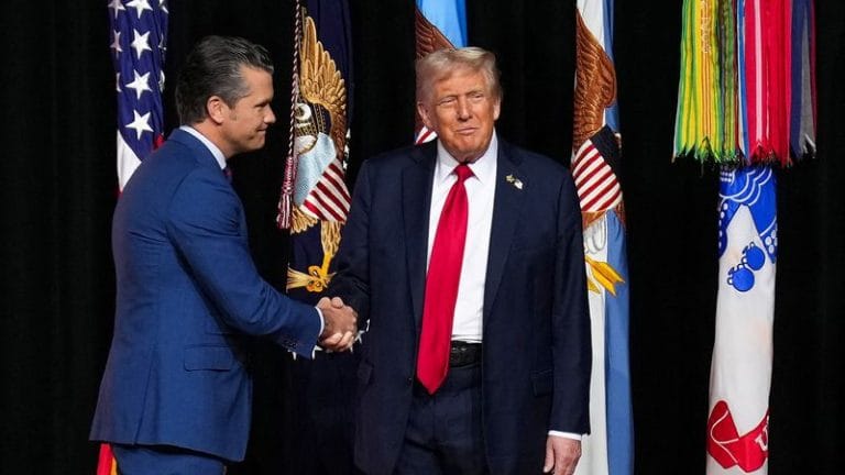 Trump and Hegseth’s speeches at military gathering show America fighting a war within