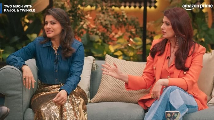 Kajol and Twinkle Khanna on their talk show Two Much