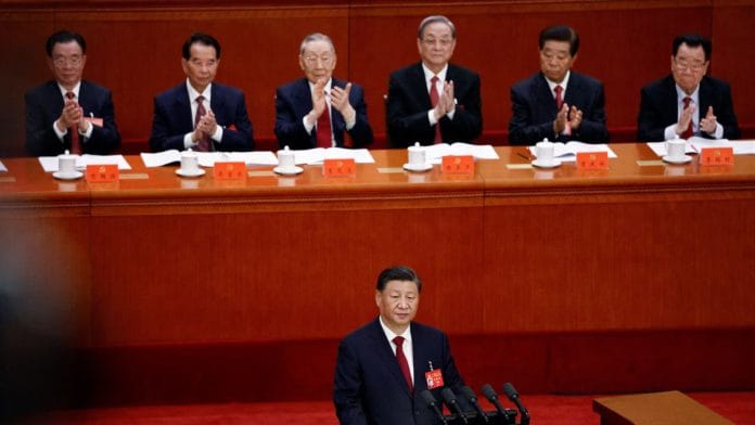Chinese President Xi Jinping attends the opening ceremony of the 20th National Congress of CCP at the Great Hall of the People in Beijing. This is the first all-male Politburo | Reuters