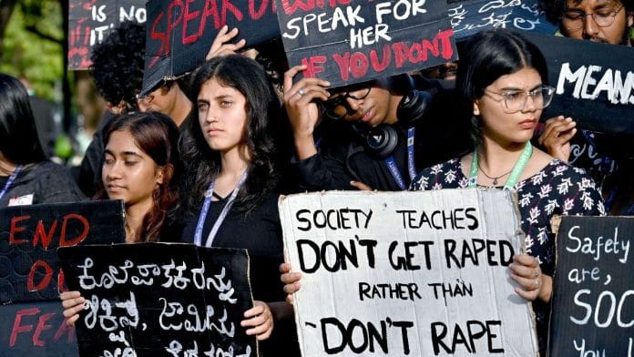 Students from St Joseph’s university protest against the rape and murder of a student at RG Kar Hospital | Representational image | ANI