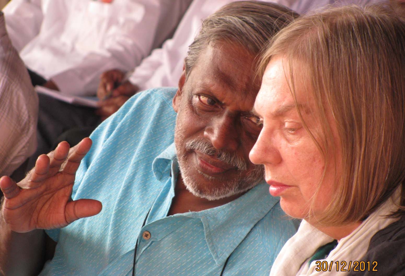 Gail and Bharat in a still from filmmaker Somnath Waghmare's documentary | Photo: Instagram