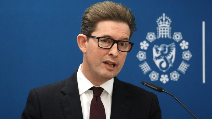 Director General of MI5 Ken McCallum delivers the annual Director General's Speech at Thames House, the headquarters of the UK's Security Service, in London, Britain, 16 October, 2025 | Reuters