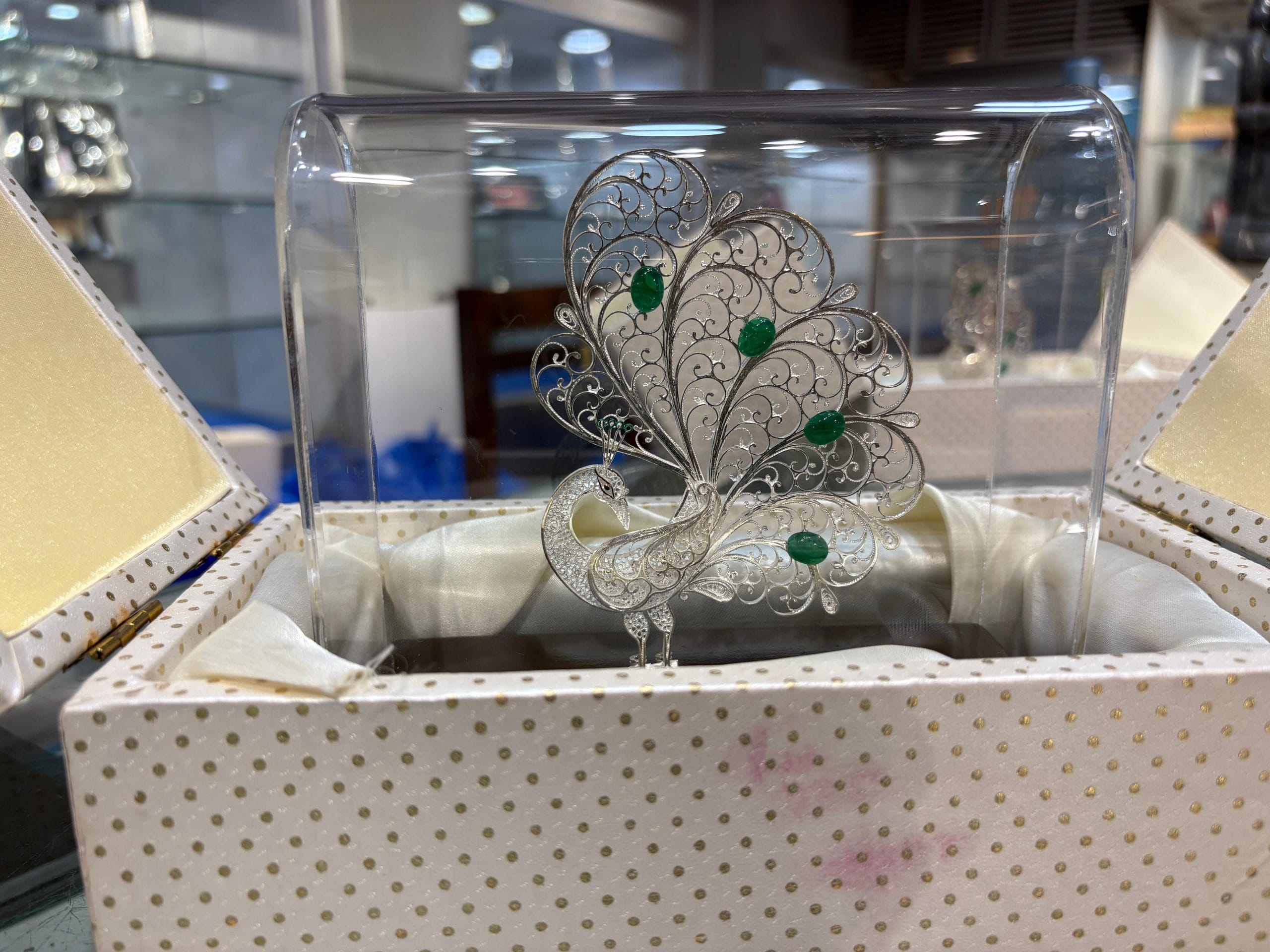 Silver pieces by artisan A Ashok from Karimnagar, Telangana. He bears losses to keep the business going as 150 families depend on the craft | Photo: Sakshi Mehra, ThePrint