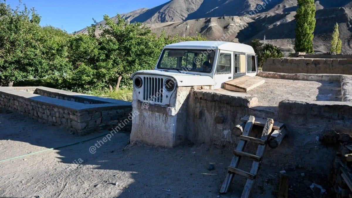 White jeep on SECMOL campus that symbolises Wangchuk’s movement to reform education in Ladakh | Suraj Singh Bisht | ThePrint