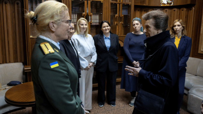 Britain's Anne, Princess Royal, talks with Ukrainian service members and veterans in a World War Two museum, amid Russia’s attack on Ukraine, 30 September 2025.| Thomas Peter | Pool via Reuters