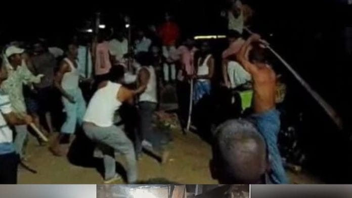 Still from purported video of lynching incident | X/@INCKarnataka