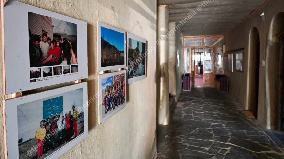 SECMOL’s journey portrayed on a wall at ‘experiential learning’ school founded by Sonam Wangchuk, among others | ThePrint/Suraj Singh Bisht