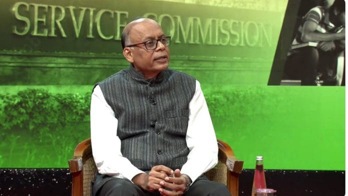 UPSC chairperson Ajay Kumar during his Q&A with civil services aspirants on Wednesday | YouTube screengrab