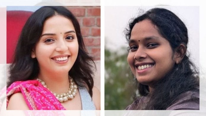 RJD women leaders Kanchana Yadav and Priyanka Bharti | X