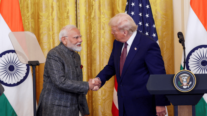 File photo of Prime Minister Narendra Modi and US President Donald Trump. | ANI
