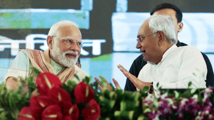 File photo of Prime Minister Narendra Modi and Bihar Chief Minister Nitish Kumar. | ANI