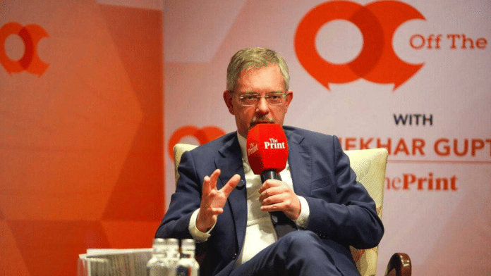 Russian Ambassador to India Denis Alipov at ThePrint's Off The Cuff on Tuesday