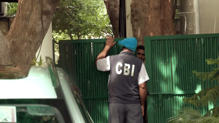 File photo of a CBI officer during a raid | ANI