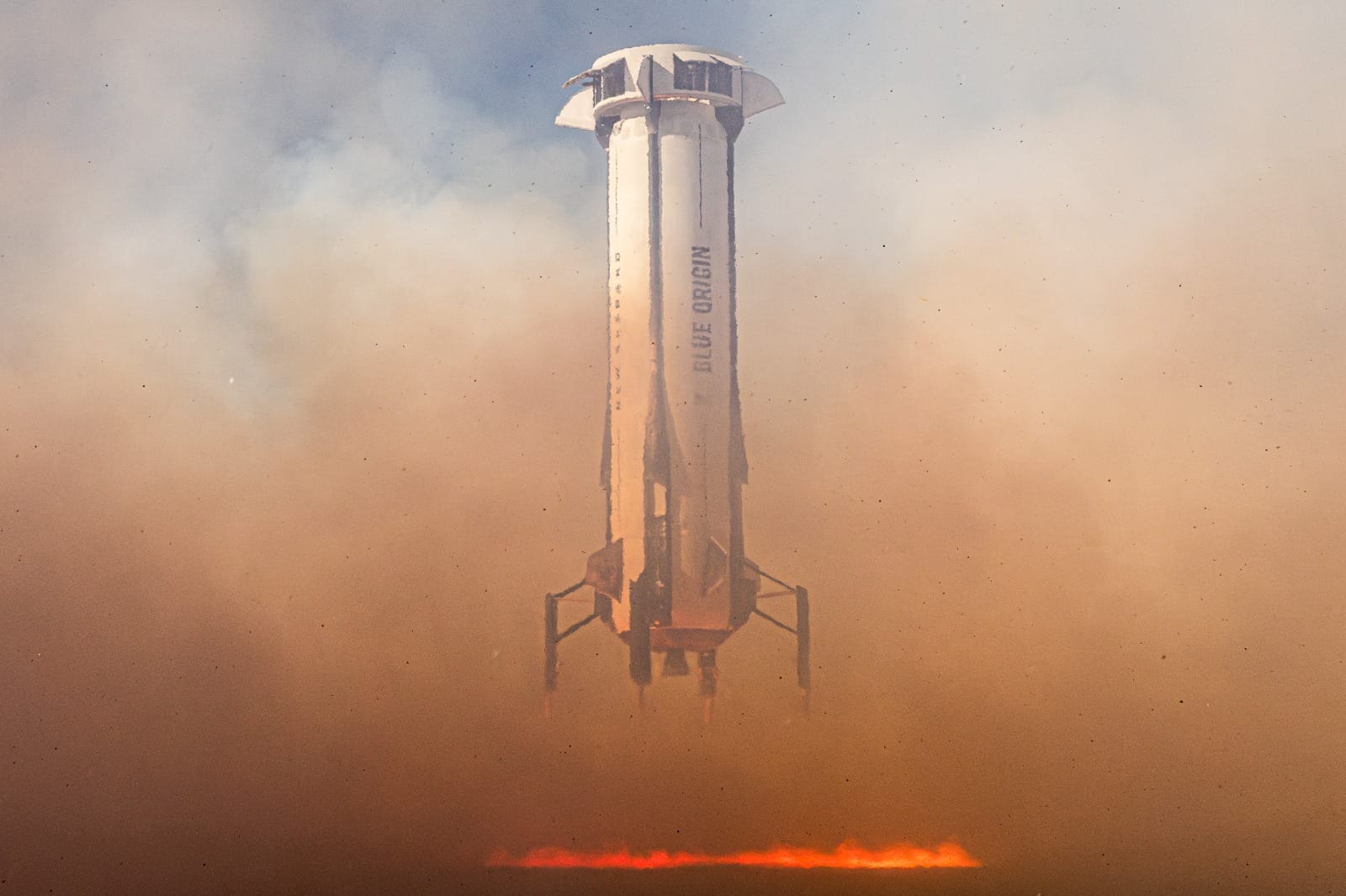 A cose-up of the Blue Origin rocket | Courtesy: SERA