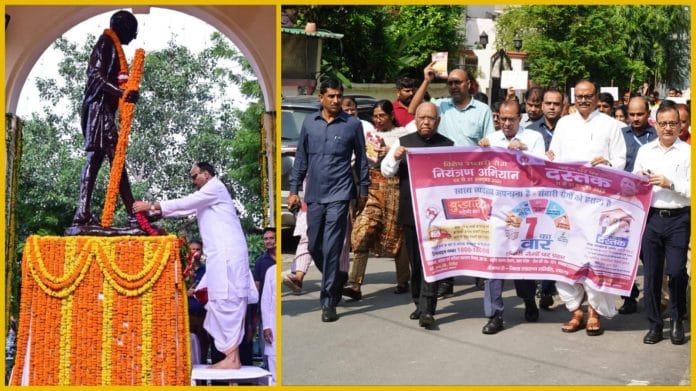 Uttar Pradesh deputy CM Brajesh Pathak has shunned his usual pyjama for the dhoti now | Photos: X and Facebook/Brajesh Pathak