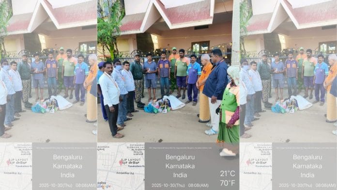 Garbage dumped by GBA outside a house in Bengaluru’s SJP Layout | X/@GBA_office