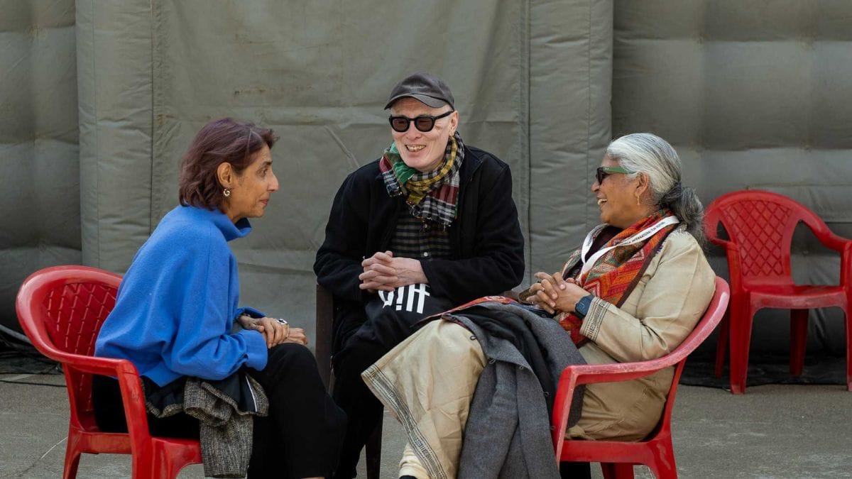 Ritu Sarin (left) and Tenzing Sonam (centre) got film editor Bina Paul onboard as director of programming at DIFF | Photo: By special arrangement