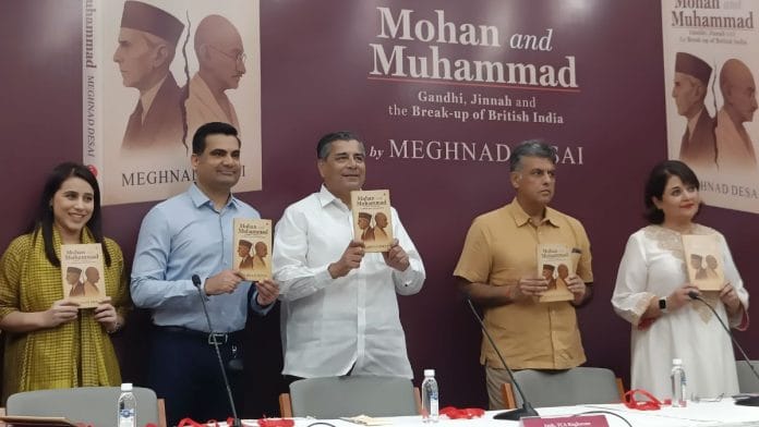 (L-R) Marya Shakil, Kapish Mehra, TCA Raghavan, Manish Tewari, and Kishwar Desai at IIC, New Delhi | Photo: Krishan Murari, ThePrint