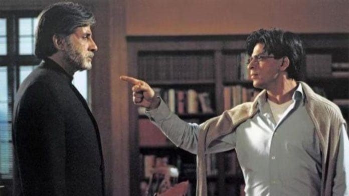 Amitabh Bachchan and Shah Rukh Khan in Mohabbatein | YT