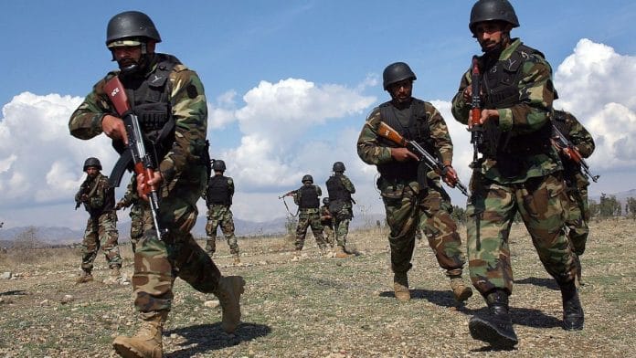 File photo of Pakistani special forces train in Miran Shah in the tribal area of North Waziristan