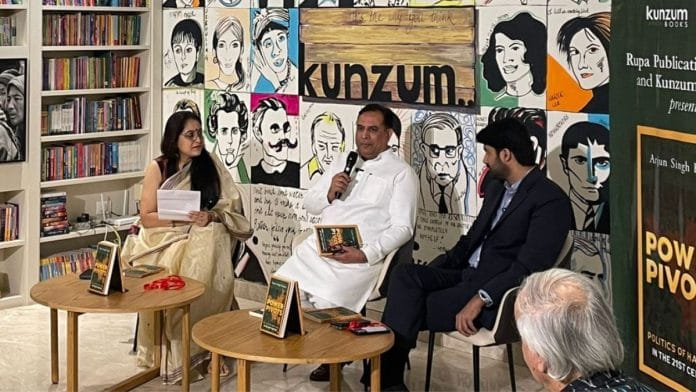 (L-R) Lipika Bhushan in conversation with Captain Abhimanyu Singh Sindhu and Arjun Singh Kadian at the book launch | Photo: Udit Hinduja | ThePrint