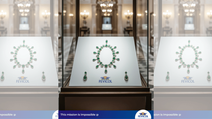 Fevicol's ad featuring the stolen jewels from Le Louvre | Instagram