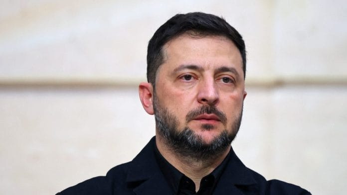 Ukrainian President Volodymyr Zelenskiy attends a joint press conference with French President Emmanuel Macron (not seen) at the Elysee Palace in Paris, France, November 17, 2025 | Reuters