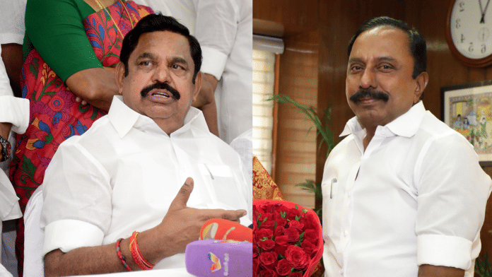 File photo of Edappadi K. Palaniswami (Left) & K.A. Sengottaiyan (Right)