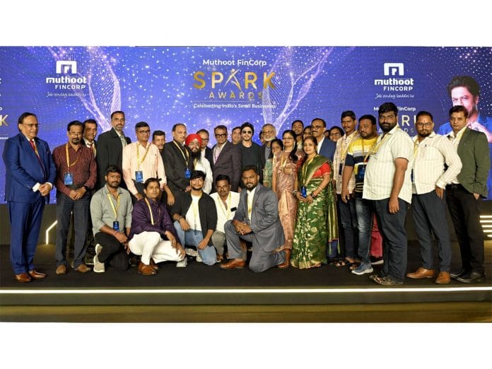 India's small business owners honored at the Grand Premiere of Muthoot FinCorp SPARK Awards