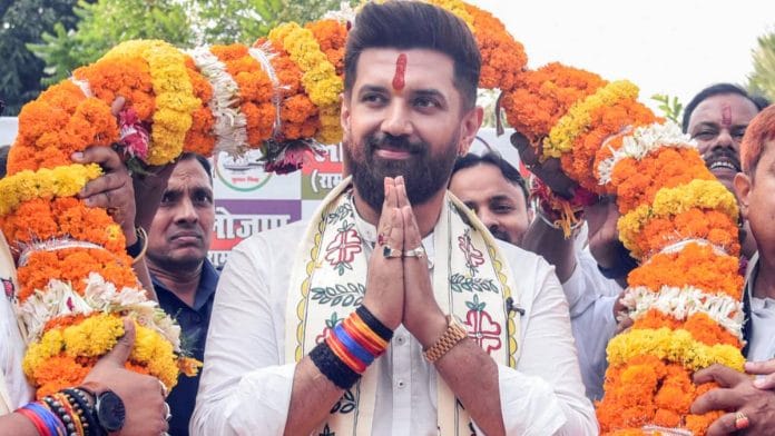 Lok Janshakti Party (Ram Vilas) chief Chirag Paswan left passengers fuming on a Delhi-Patna flight this week | Photo: ANI