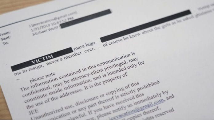 A newly released email from disgraced late financier and sex offender Jeffrey Epstein, referencing his former companion Ghislaine Maxwell and U.S. President Donald Trump, is seen in this handout image released by Democrats on the House Oversight Committee in Washington, D.C., U.S., on 12 November 2025. | House Oversight Committee Democrats | Handout via Reuters