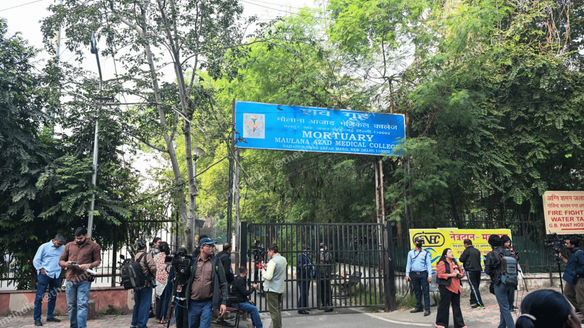 Mortuary at Maulana Azad Medical College in New Delhi | ThePrint/Suraj Singh Bisht