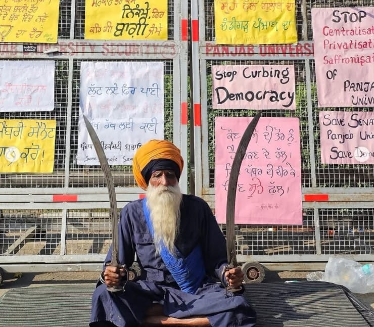 Colourful slogans put up by protesters | Credit: Instagram/@chdlife