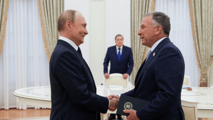 File photo | Russian President Vladimir Putin welcomes U.S. President Donald Trump's envoy Steve Witkoff during a meeting in Moscow, Russia August 6, 2025 | Pool via Reuters