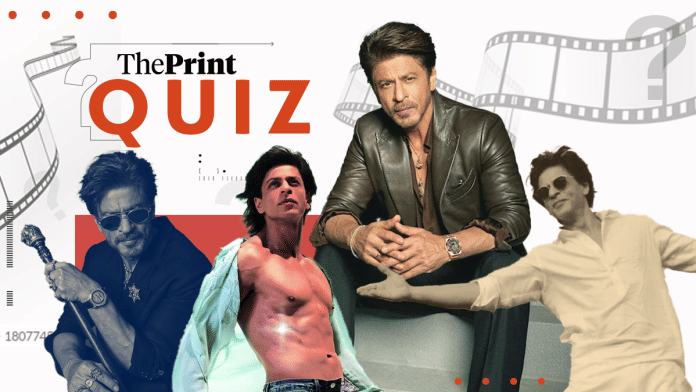 Shah Rukh Khan quiz | Illustration: ThePrint/Shruti Naithani