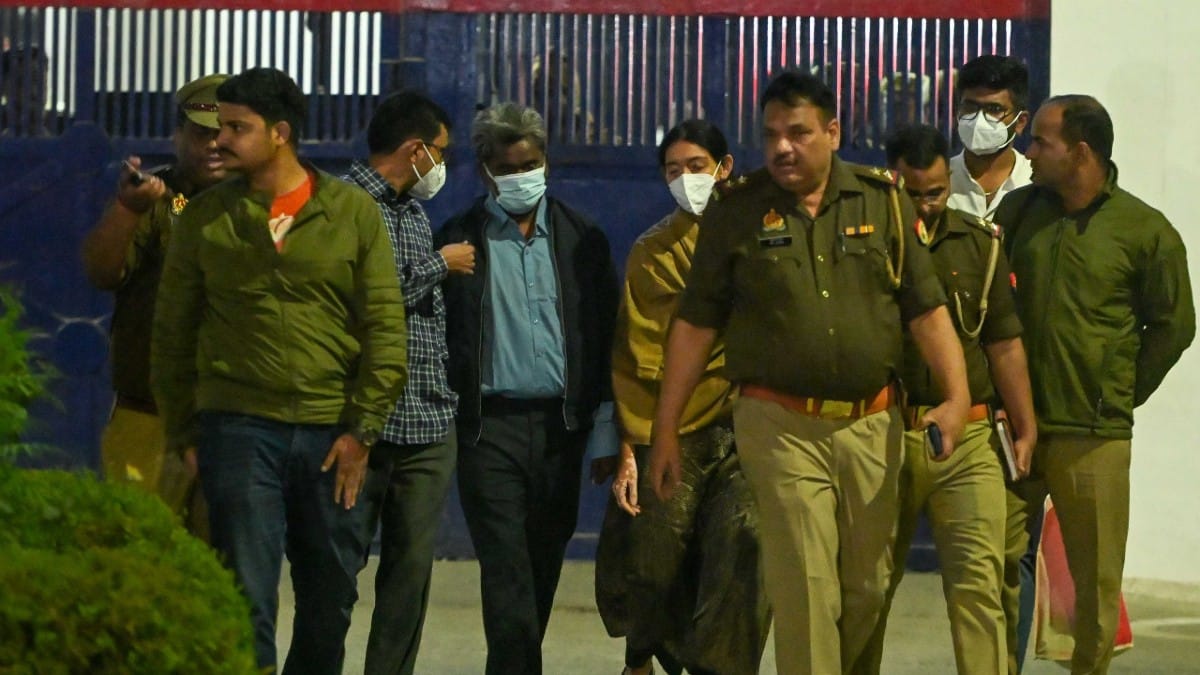 Surinder Koli walking out of Luksar district jail in Greater Noida on 12 November, 2025 | Suraj Singh Bisht/ThePrint
