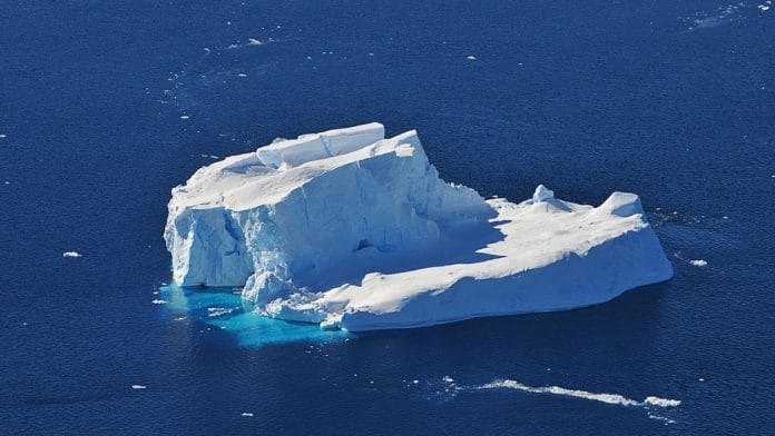 Representational | An iceberg photographed by NASA's DC-8 research aircraft in the Amundsen Sea in West Antarctica | NASA/Jane Peterson
