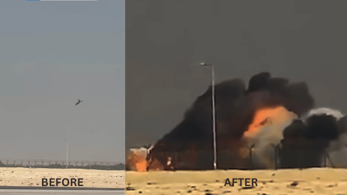 Tejas airraft explodes in Dubai | X