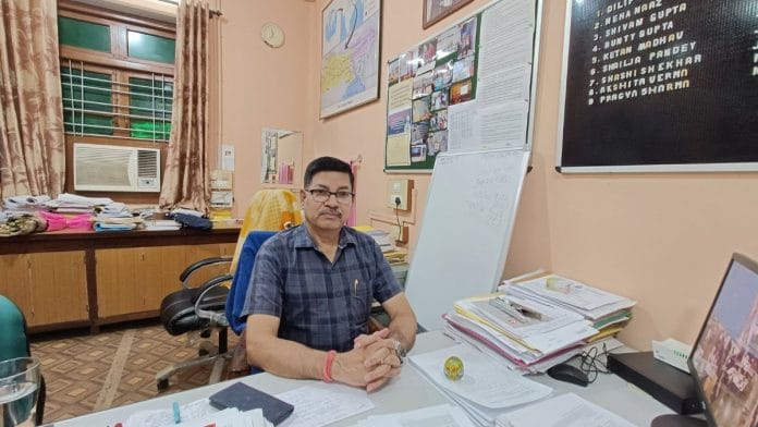 Professor Jitendra Pandey, who runs the Ganga River Ecology Research Laboratory at BHU | Photo: Krishan Murari, ThePrint