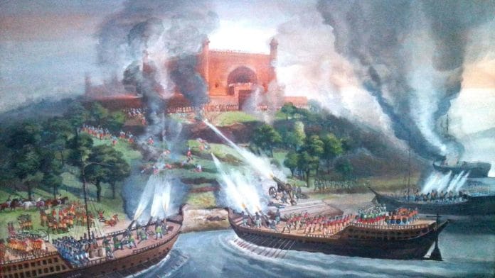 Representational image | Mughal-Arakanese battle on the Karnaphuli River in 1666 | Wikimedia Commons