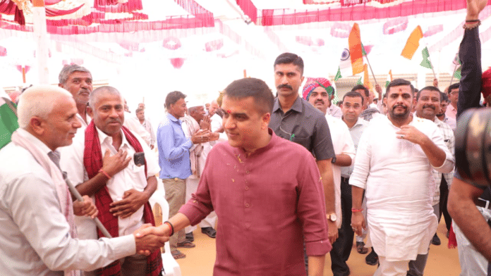 Gujarat deputy CM Harsh Sanghavi meets people of Moti Chear village during his two-day visit to remote villages near Indian-Pakistan border | By special arrangement
