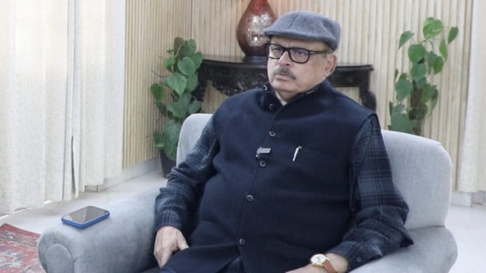 Congress leader and Lok Sabha MP from Katihar Tariq Anwar during an interview ThePrint | ThePrint