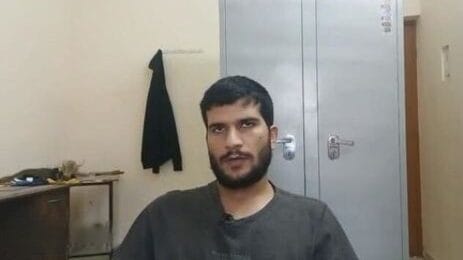 Still from video purportedly recovered from phone Umar Nabi handed to his brother | By Special Arrangement