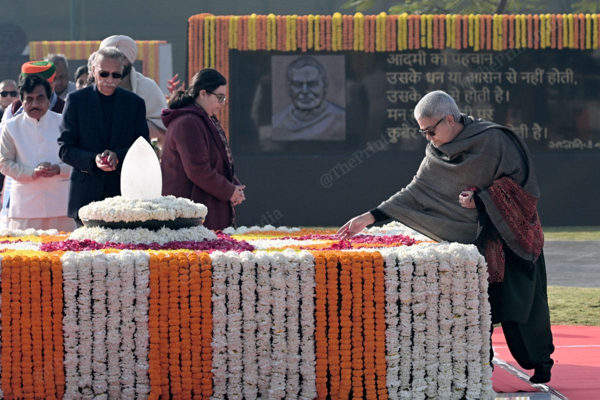 Vajpayee's foster daughter Namita Bhattacharya pays tribute to the former PM | Suraj Singh Bisht | ThePrint