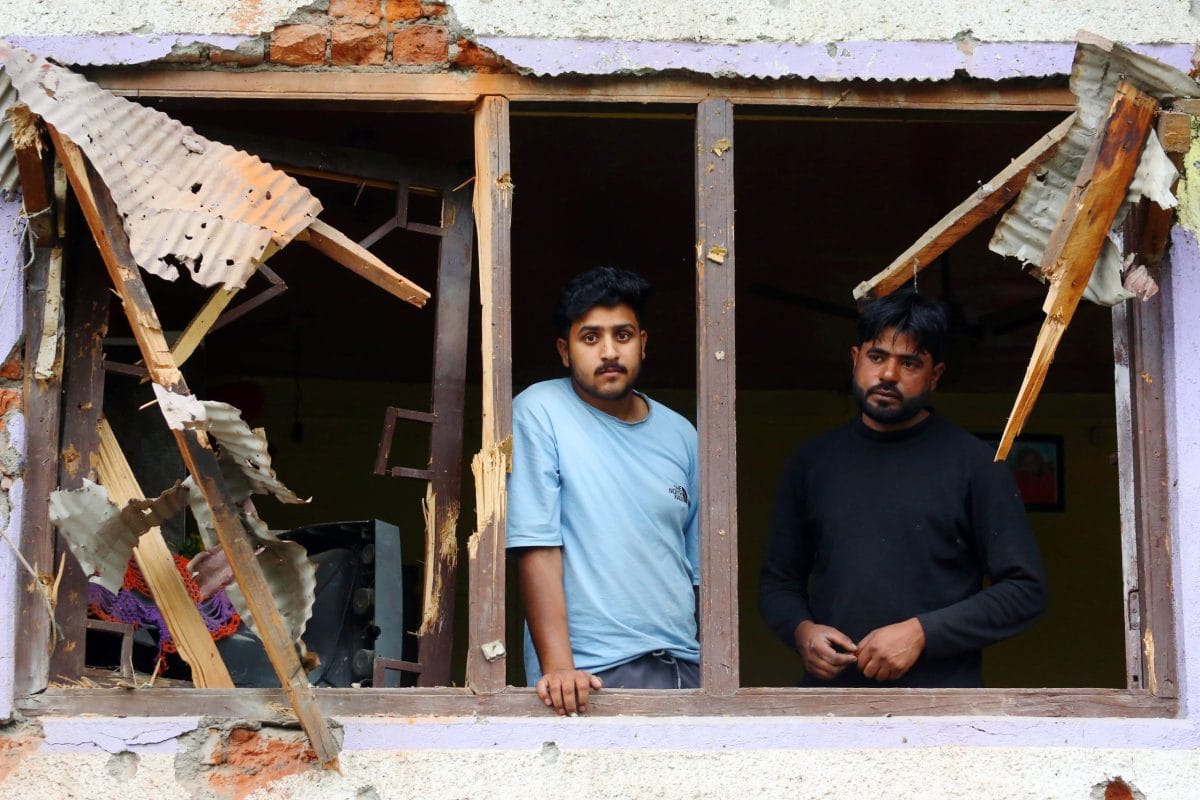 Ashraf, his son Rizwan and son-in-law Ishfaq returned to the house to take stock of the damage, trying to salvage whatever was left | Praveen Jain | ThePrint