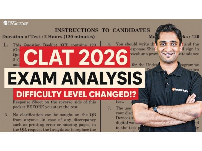 CLAT 2026 Exam Analysis by Harsh Gagrani, Co-Founder, LegalEdge by Toprankers