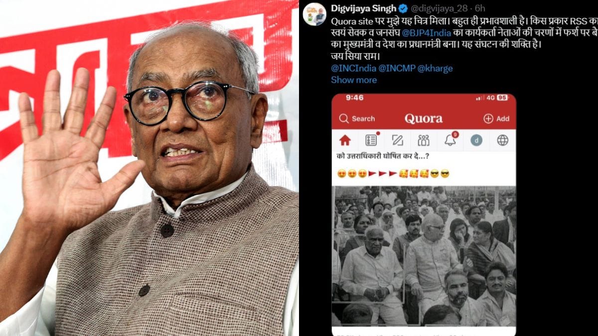 Congress’s Digvijaya Singh stirs up row with X post on Modi & BJP-RSS, praising ‘power of organisation’