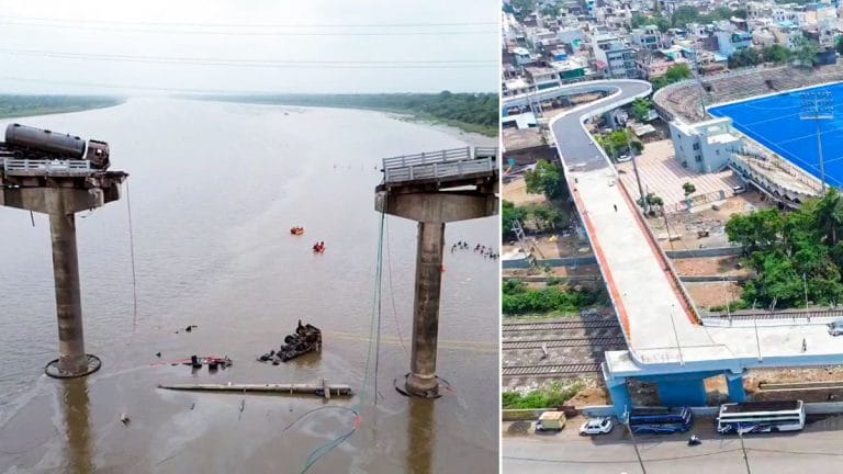 5 biggest infrastructure fails of 2025—shoddy roads, 90-degree turns, falling bridges